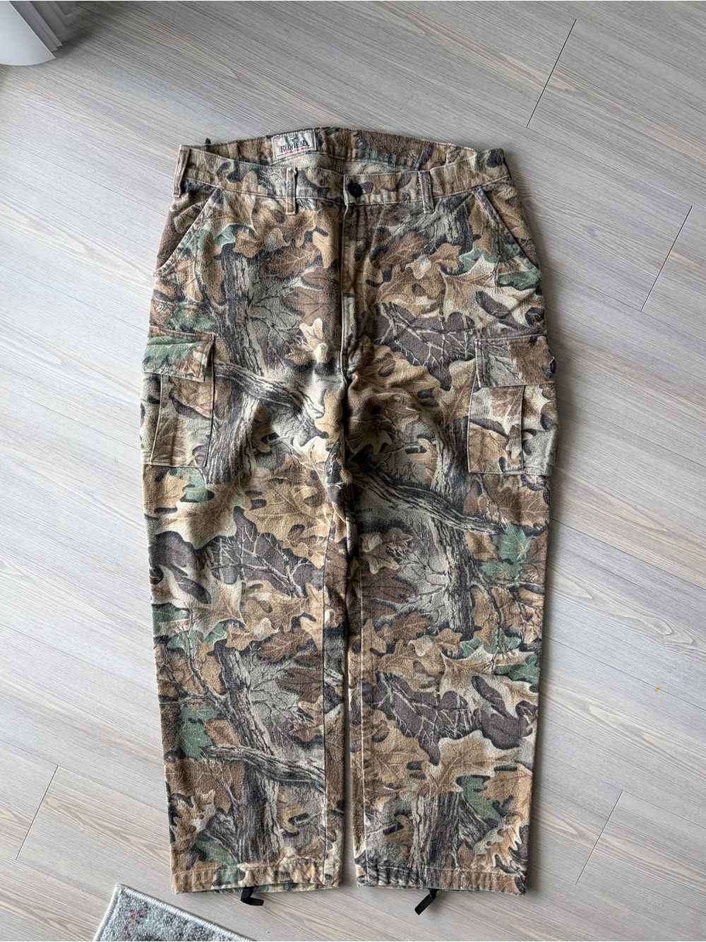 VINTAGE RED HEAD CAMO PRINT CARGO PANTS